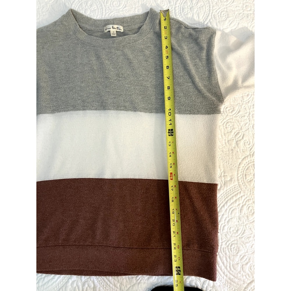 Stitch Fix Nine Britton Colorblock Long Sleeve‎ Pullover Sweater Small Soft Cozy - Picture 4 of 7